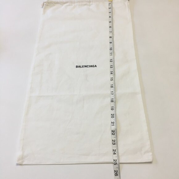 Balenciaga 25"x14" Dust Bag Rectangular Ivory Cotton Drawstring Authentic - Picture 9 of 10